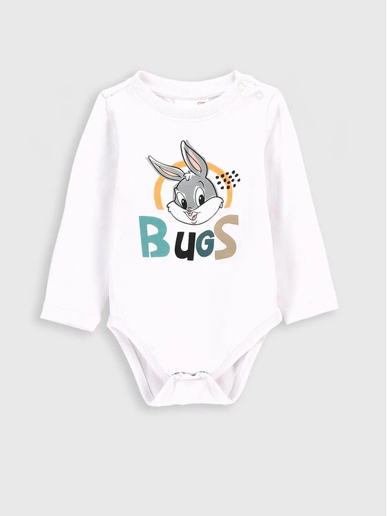 Εξοδος 🔔 Coccodrillo Κορμάκια Κορμάκι παιδικό ZC2112102LIB Λευκό Regular Fit ❤️