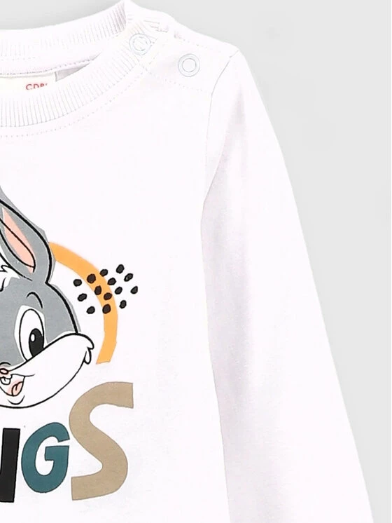 Εξοδος 🔔 Coccodrillo Κορμάκια Κορμάκι παιδικό ZC2112102LIB Λευκό Regular Fit ❤️ - Image 2