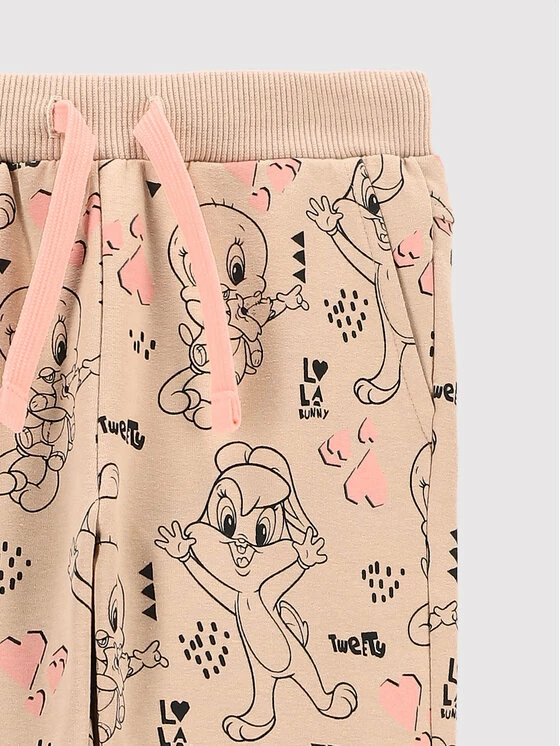 Καλύτερη πώληση 🥰 Coccodrillo Παντελόνια Φόρμας Παντελόνι φόρμας LOONEY TUNES ZC2120101LIG Μπεζ Regular Fit 😉 - Image 2