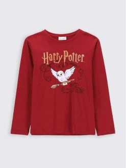Το φθηνότερο 🎁 Coccodrillo Μπλουζάκια Μπλουζάκι HARRY POTTER ZC2143104LIG Μπορντό Regular Fit 🔔