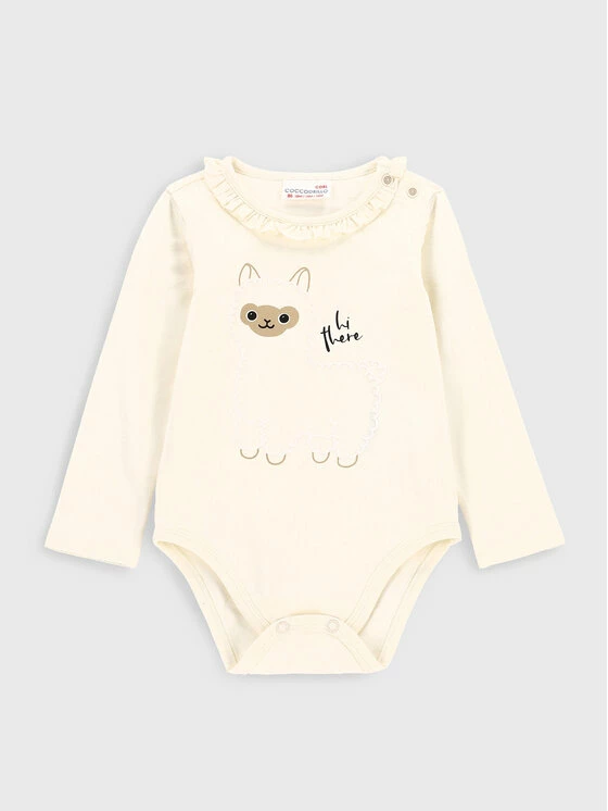 Νέος ⭐ Coccodrillo Κορμάκια Κορμάκι παιδικό ZC2112102RON Μπεζ Regular Fit 👏