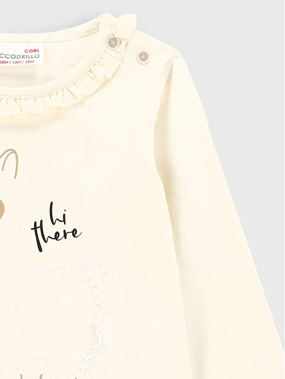 Νέος ⭐ Coccodrillo Κορμάκια Κορμάκι παιδικό ZC2112102RON Μπεζ Regular Fit 👏 - Image 2