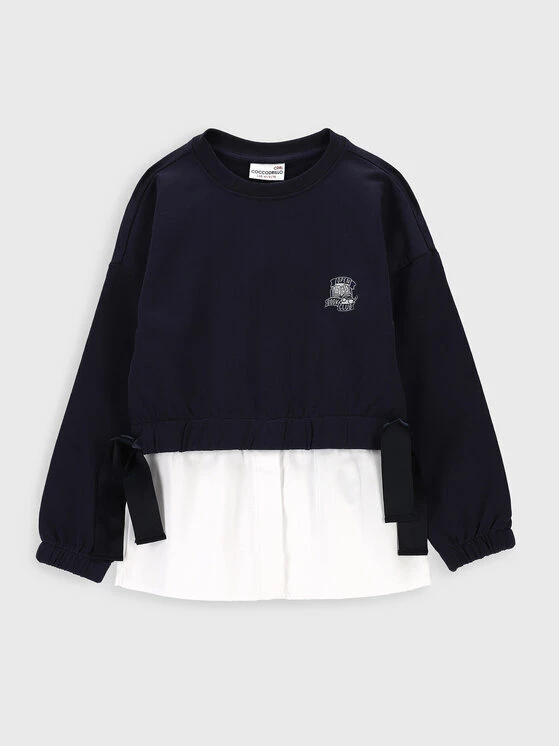 Νέος 🛒 Coccodrillo Μπλούζες Χωρίς Φερμουάρ Μπλούζα ZC2143101BSG Σκούρο μπλε Regular Fit ❤️ - Image 2