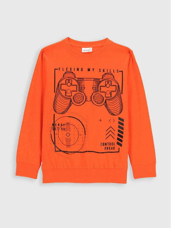 Πολύ καλή προσφορά 🔔 Coccodrillo Μπλουζάκια Μπλουζάκι ZC2143101GAJ Πορτοκαλί Regular Fit 🔔 - Image 3