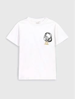 Πολύ καλή προσφορά ✔️ Coccodrillo T-shirts T-Shirt ZC2143206EVB Λευκό Regular Fit ✨