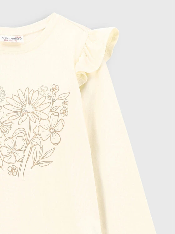 Πολύ καλή προσφορά 🛒 Coccodrillo Μπλουζάκια Μπλουζάκι ZC2143104ROK Μπεζ Regular Fit 👏 - Image 2