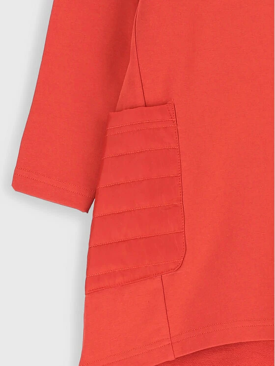 Κουπόνι 🎁 Coccodrillo Καθημερινά Φορέματα Φόρεμα καθημερινό ZC2129104ADK Κόκκινο Regular Fit 🤩 - Image 3