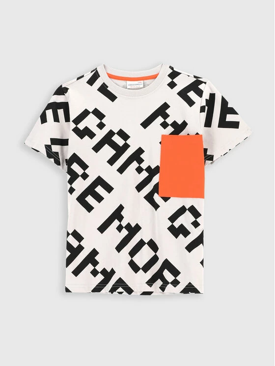 Ολοκαίνουργιο 🛒 Coccodrillo T-shirts T-Shirt ZC2143201GAJ Γκρι Regular Fit 🎉 - Image 3