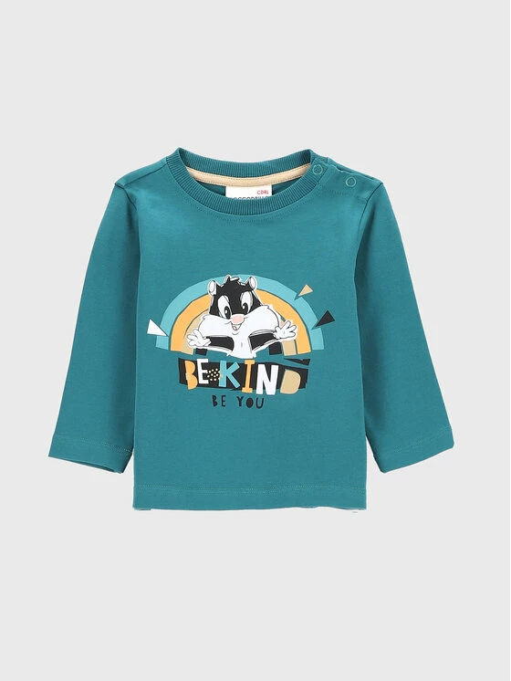 Καλύτερη πώληση ✔️ Coccodrillo Μπλουζάκια Μπλουζάκι LOONEY TUNES ZC2143102LIB Μπλε Regular Fit 👏