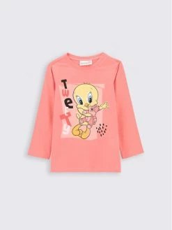 Προώθηση ✔️ Coccodrillo Μπλουζάκια Μπλουζάκι ZC2143101LIG Ροζ Regular Fit 🤩