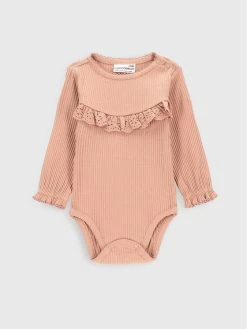 Προϋπολογισμός 🥰 Coccodrillo Κορμάκια κορμάκι ZC2112102CGN Ροζ Regular Fit 😀