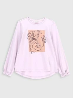 Συμφωνίες 😍 Coccodrillo Μπλουζάκια Μπλουζάκι ZC2143104ROJ Μωβ Regular Fit 🎉