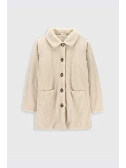 Αγορά 🎁 Coccodrillo Παλτά Δέρμα προβάτου ZC2153101ROJ Μπεζ Regular Fit 😍