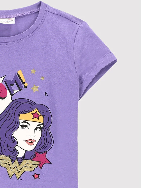 ΧΟΝΔΡΙΚΟ ΕΜΠΟΡΙΟ 😀 Coccodrillo T-shirts T-Shirt WONDER 👩 WOMAN ZC2143201LIG Μωβ Regular Fit 🎁 - Image 2