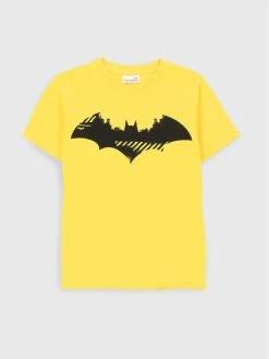 Κουπόνι ✔️ Coccodrillo T-shirts T-Shirt BATMAN ZC2143204LIB Κίτρινο Regular Fit ✨